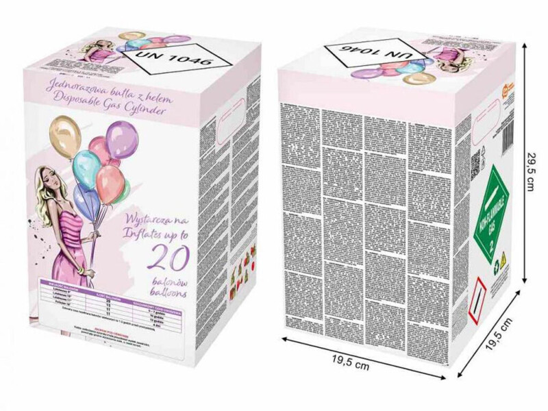 Helium na 20 balónků